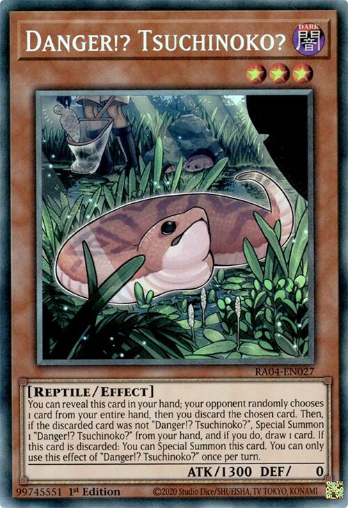 Danger!? Tsuchinoko? [RA04-EN027] Prismatic Collector's Rare | Card Merchant Takapuna