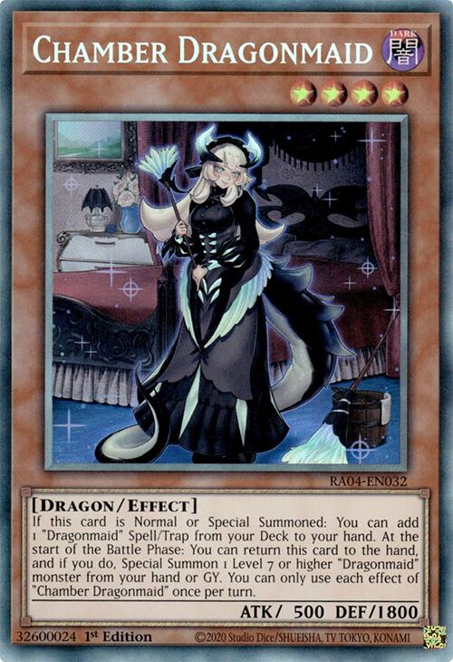 Chamber Dragonmaid [RA04-EN032] Prismatic Collector's Rare | Card Merchant Takapuna