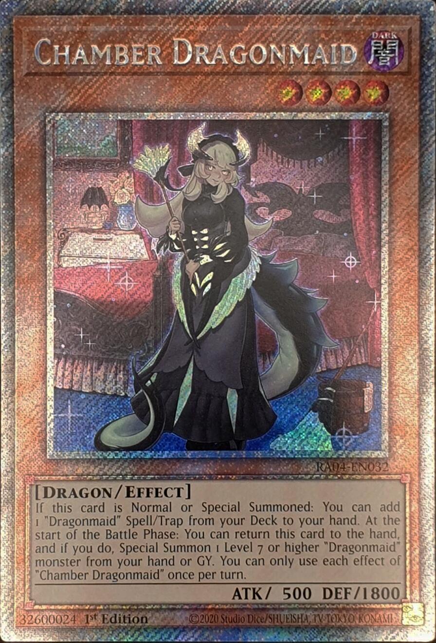 Chamber Dragonmaid [RA04-EN032] Platinum Secret Rare | Card Merchant Takapuna