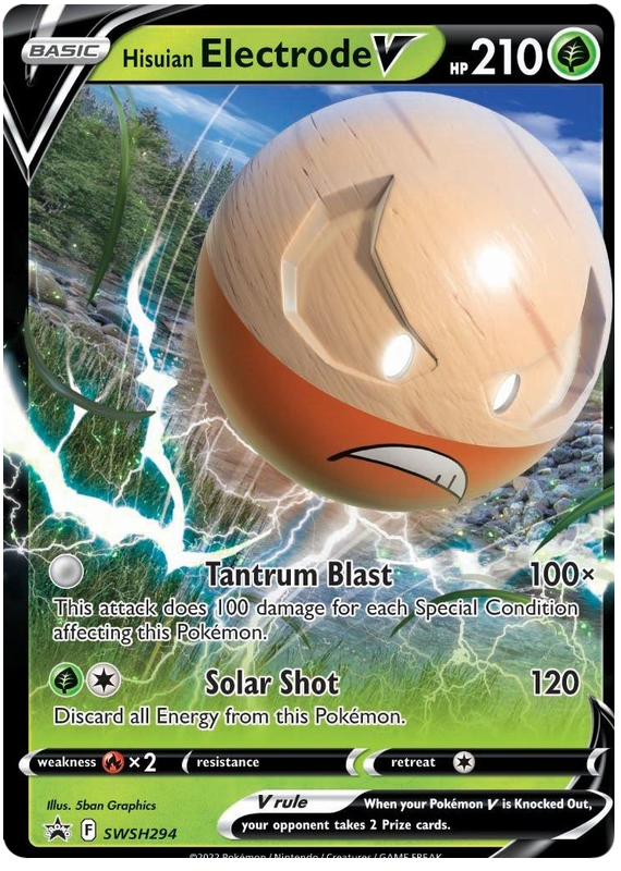 Hisuian Electrode V (SWSH294) (Jumbo Card) [Sword & Shield: Black Star Promos] | Card Merchant Takapuna