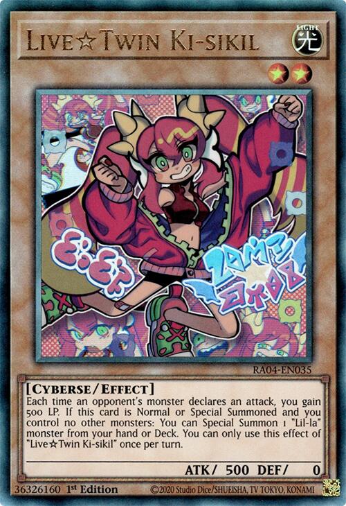 LiveTwin Ki-sikil [RA04-EN035] Prismatic Ultimate Rare | Card Merchant Takapuna
