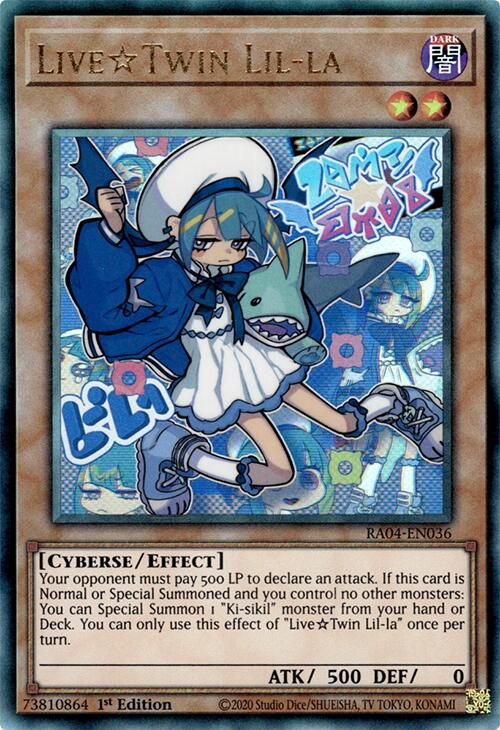 LiveTwin Lil-la [RA04-EN036] Prismatic Ultimate Rare | Card Merchant Takapuna