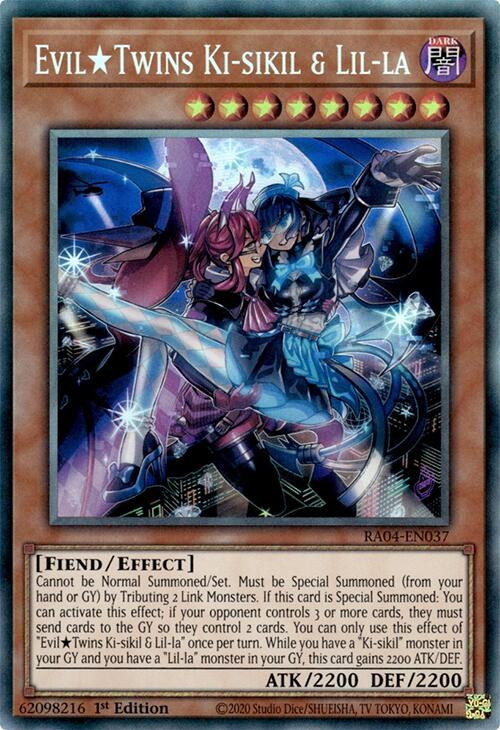 EvilTwins Ki-sikil & Lil-la [RA04-EN037] Prismatic Collector's Rare | Card Merchant Takapuna