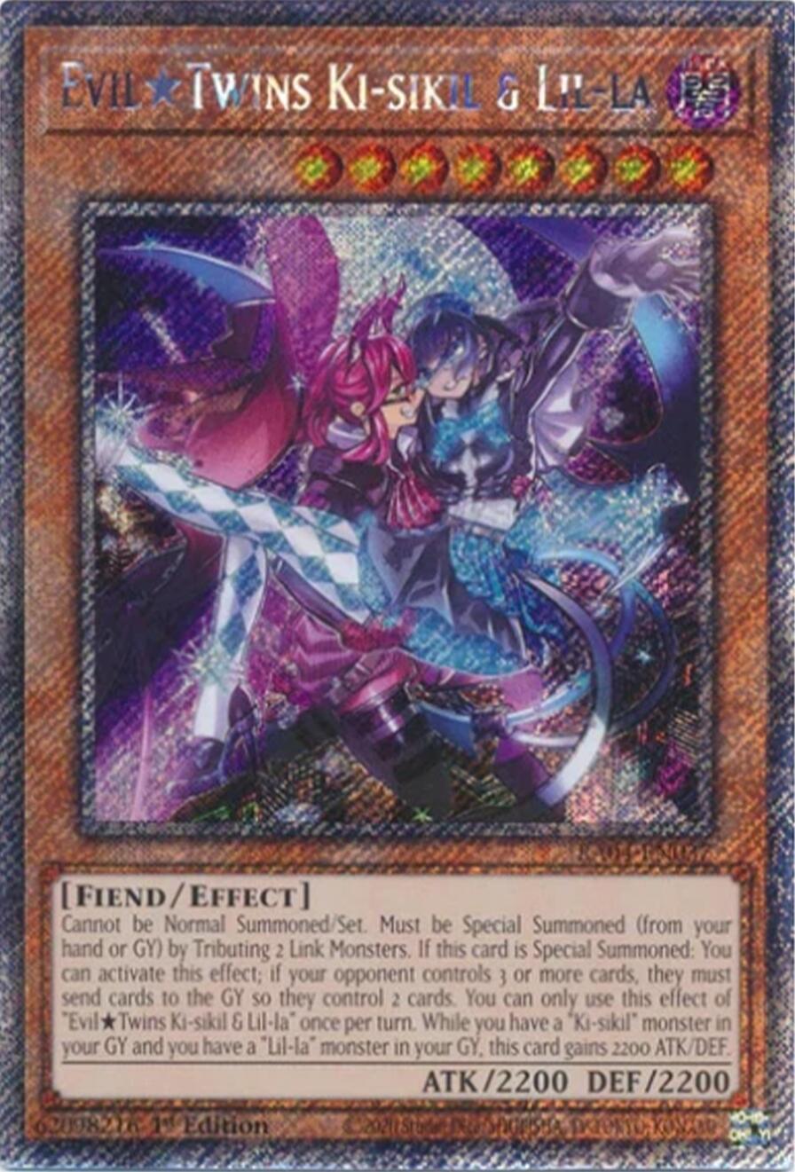 EvilTwins Ki-sikil & Lil-la [RA04-EN037] Platinum Secret Rare | Card Merchant Takapuna