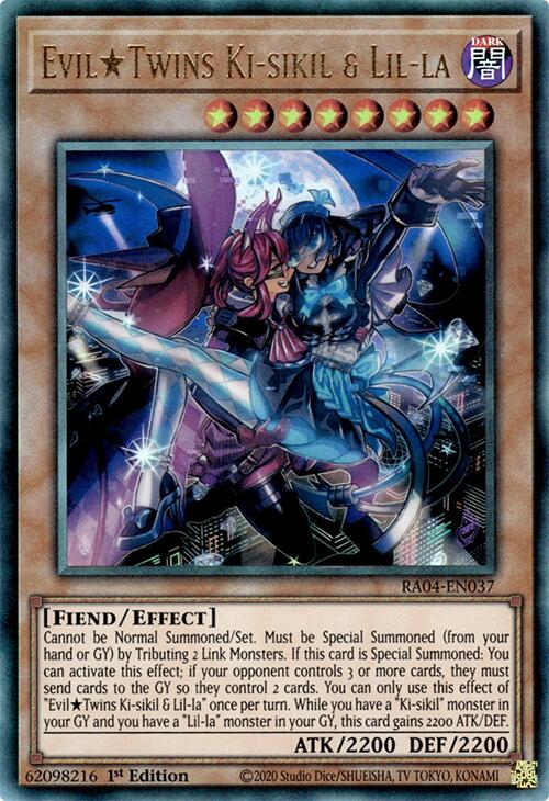 EvilTwins Ki-sikil & Lil-la [RA04-EN037] Prismatic Ultimate Rare | Card Merchant Takapuna