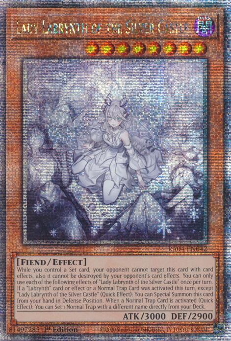 Lady Labrynth of the Silver Castle (New Art) [RA04-EN042] Quarter Century Secret Rare | Card Merchant Takapuna