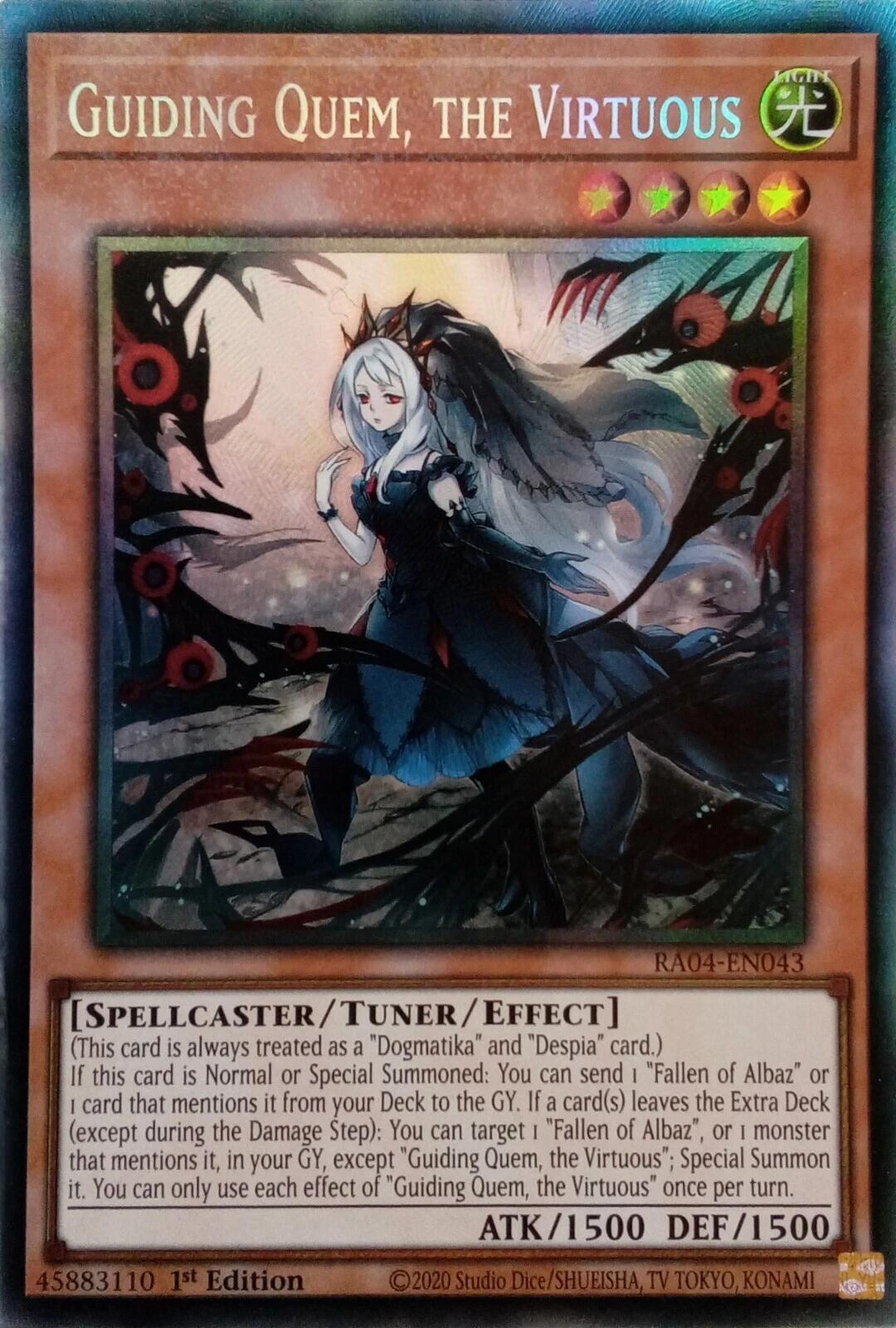 Guiding Quem, the Virtuous [RA04-EN043] Prismatic Collector's Rare | Card Merchant Takapuna
