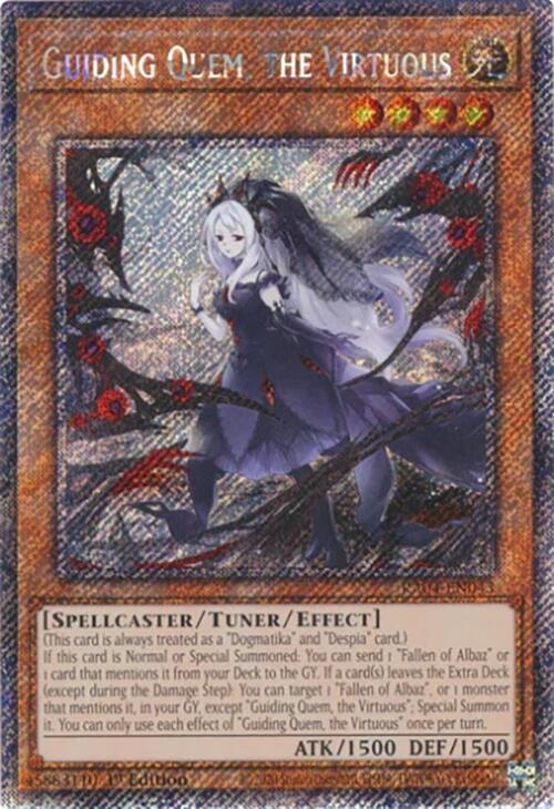 Guiding Quem, the Virtuous [RA04-EN043] Platinum Secret Rare | Card Merchant Takapuna