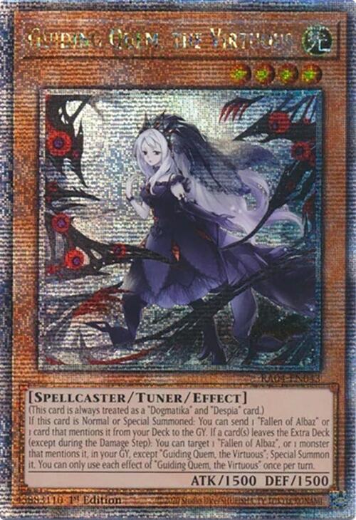Guiding Quem, the Virtuous [RA04-EN043] Quarter Century Secret Rare | Card Merchant Takapuna