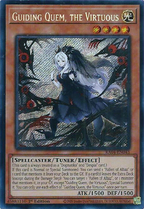 Guiding Quem, the Virtuous [RA04-EN043] Secret Rare | Card Merchant Takapuna