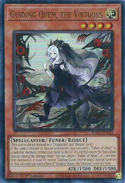 Guiding Quem, the Virtuous [RA04-EN043] Ultra Rare | Card Merchant Takapuna