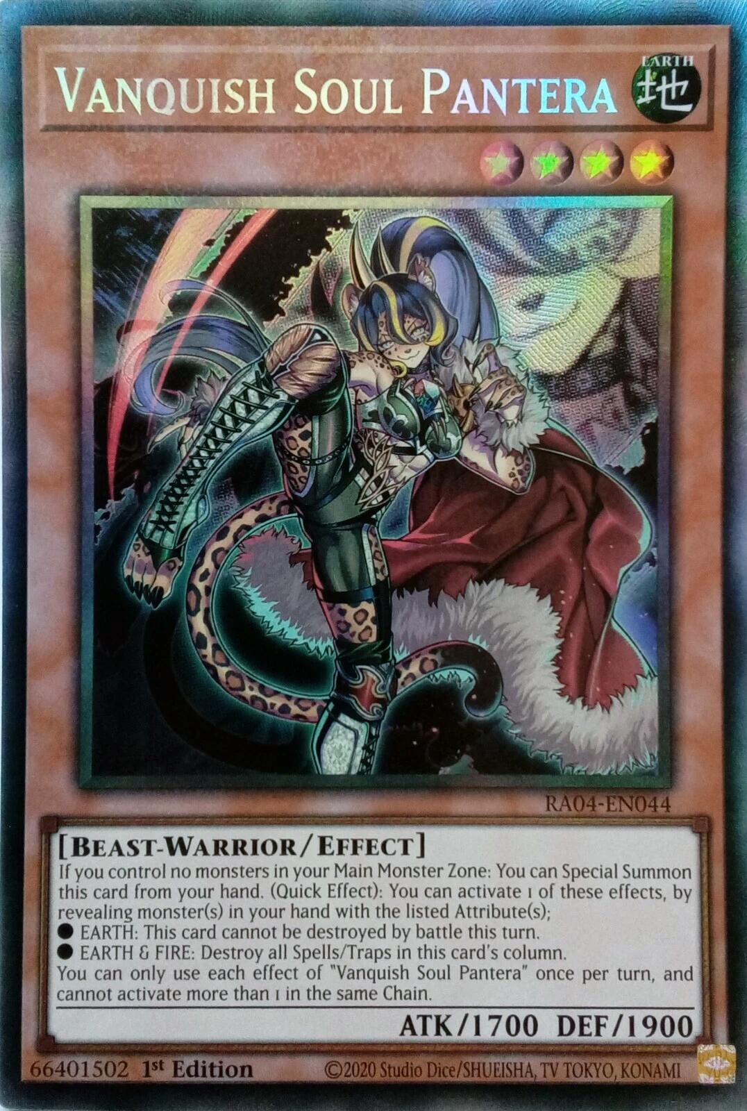 Vanquish Soul Pantera [RA04-EN044] Prismatic Collector's Rare | Card Merchant Takapuna