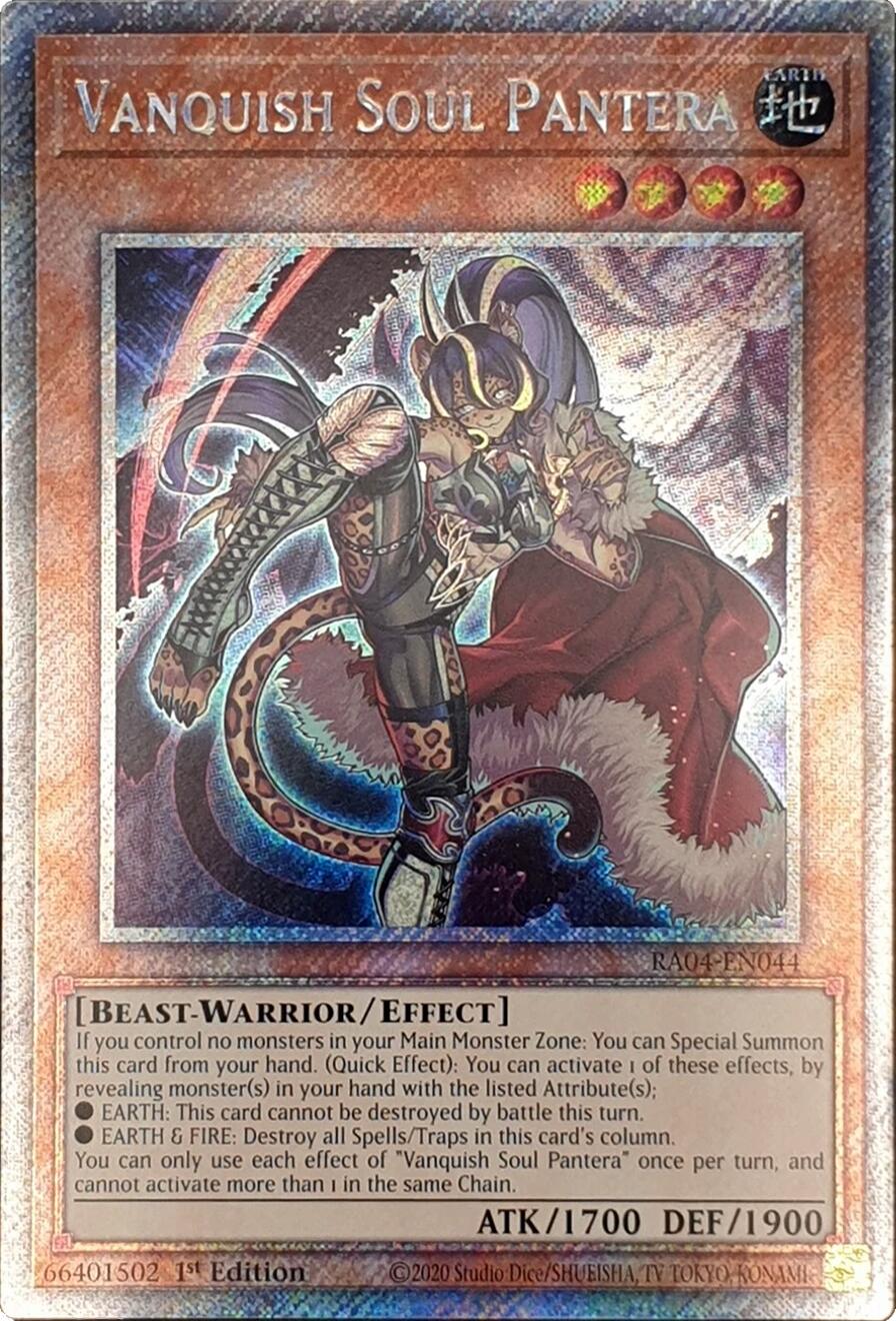Vanquish Soul Pantera [RA04-EN044] Platinum Secret Rare | Card Merchant Takapuna