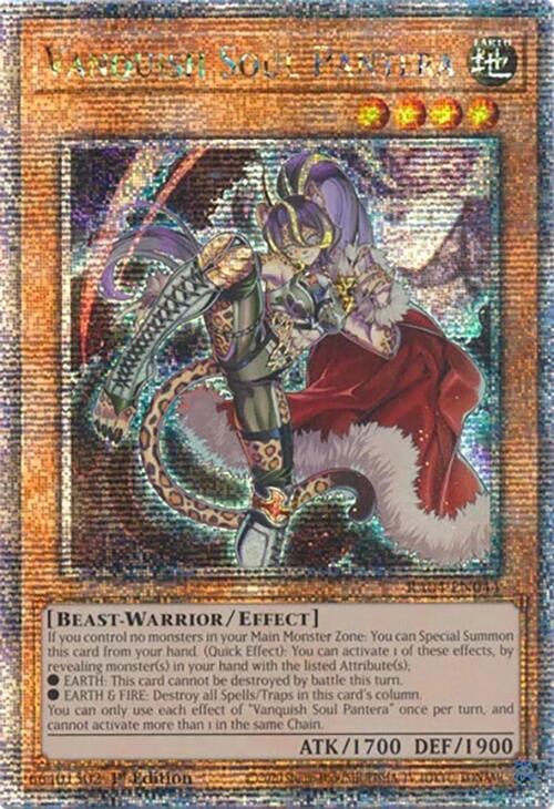 Vanquish Soul Pantera [RA04-EN044] Quarter Century Secret Rare | Card Merchant Takapuna