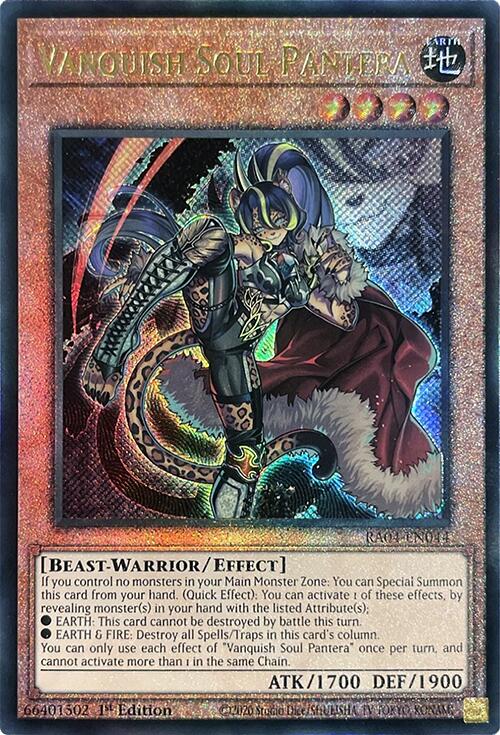 Vanquish Soul Pantera [RA04-EN044] Prismatic Ultimate Rare | Card Merchant Takapuna