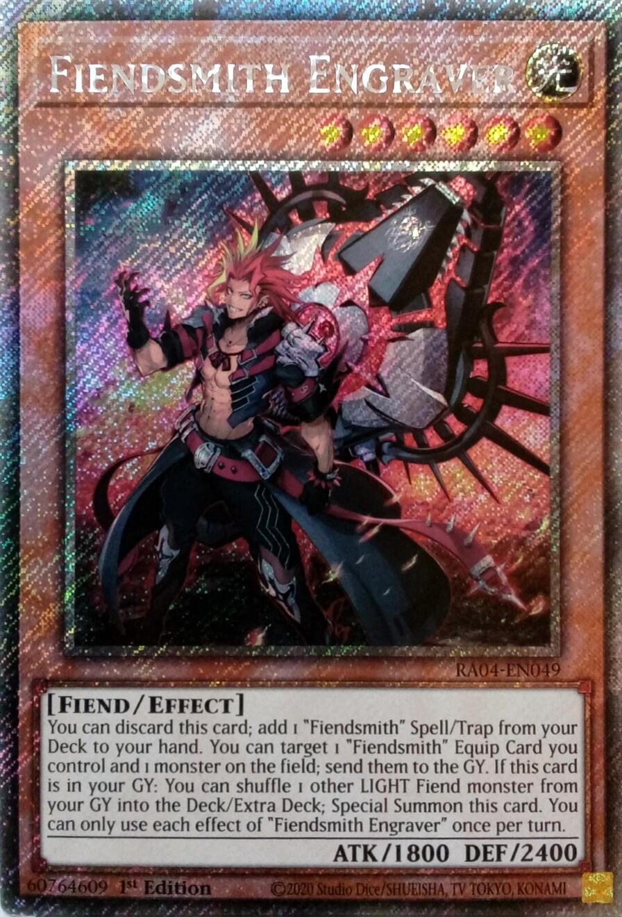 Fiendsmith Engraver [RA04-EN049] Platinum Secret Rare | Card Merchant Takapuna