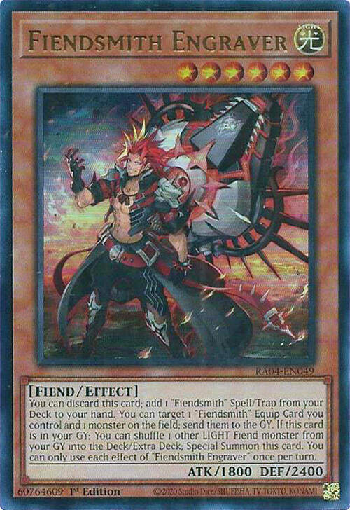 Fiendsmith Engraver [RA04-EN049] Ultra Rare | Card Merchant Takapuna