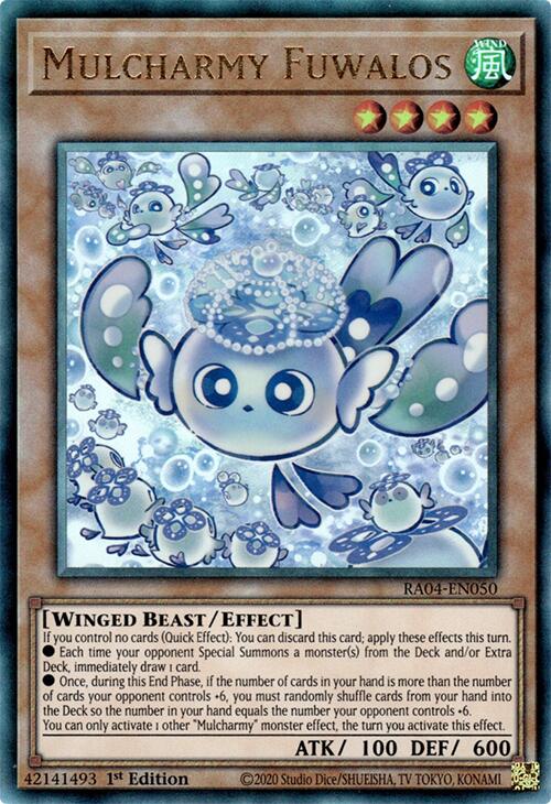 Mulcharmy Fuwalos [RA04-EN050] Prismatic Ultimate Rare | Card Merchant Takapuna