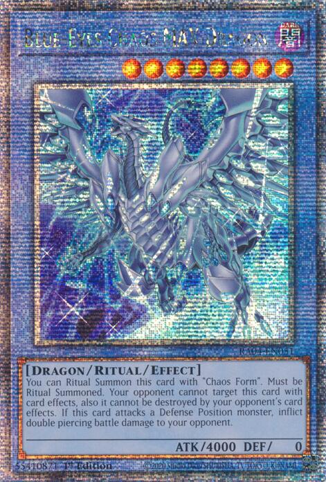 Blue-Eyes Chaos MAX Dragon (New Art) [RA04-EN051] Quarter Century Secret Rare | Card Merchant Takapuna