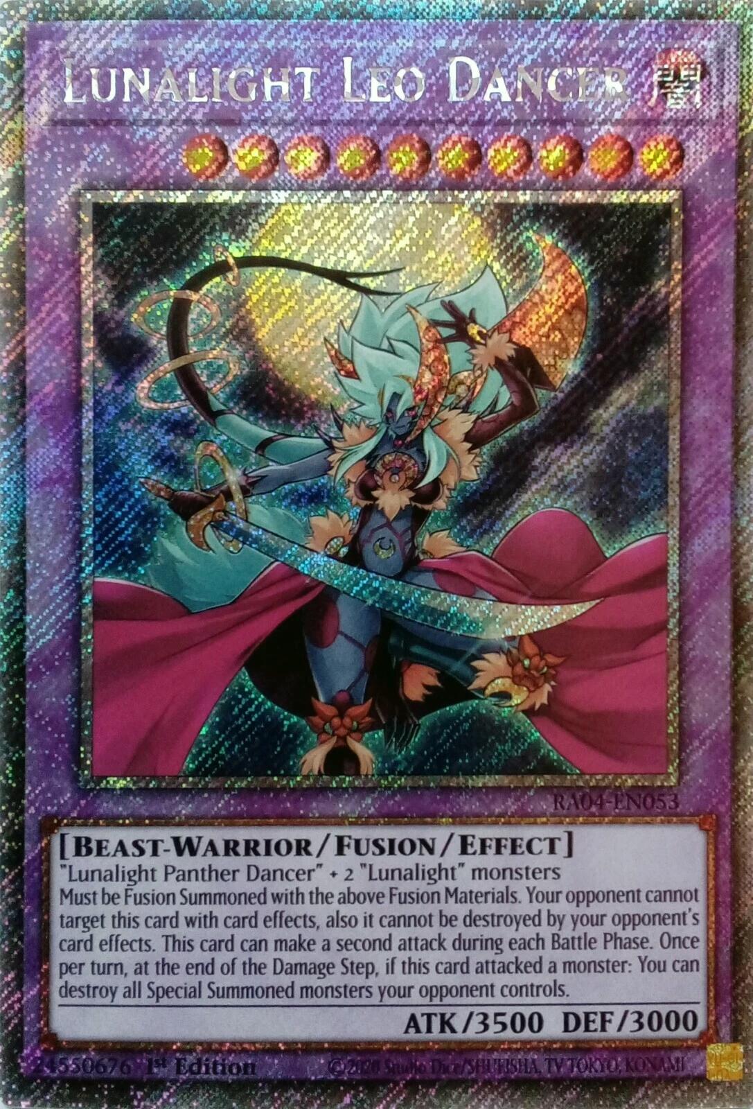 Lunalight Leo Dancer [RA04-EN053] Platinum Secret Rare | Card Merchant Takapuna