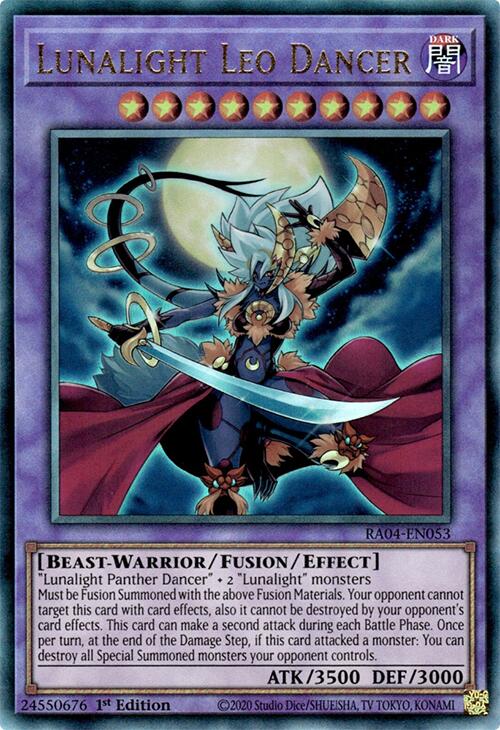 Lunalight Leo Dancer [RA04-EN053] Prismatic Ultimate Rare | Card Merchant Takapuna