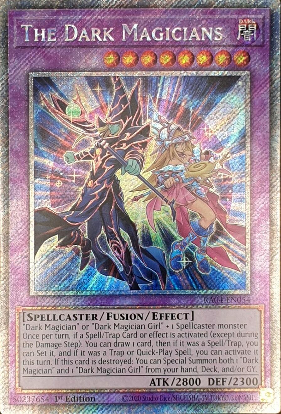 The Dark Magicians [RA04-EN054] Platinum Secret Rare | Card Merchant Takapuna