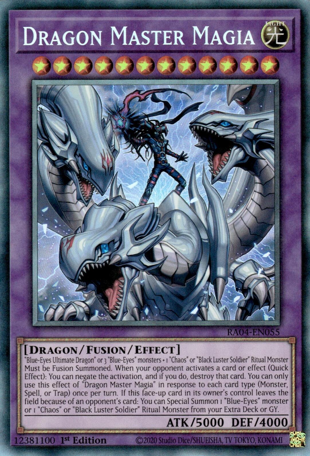 Dragon Master Magia [RA04-EN055] Prismatic Collector's Rare | Card Merchant Takapuna
