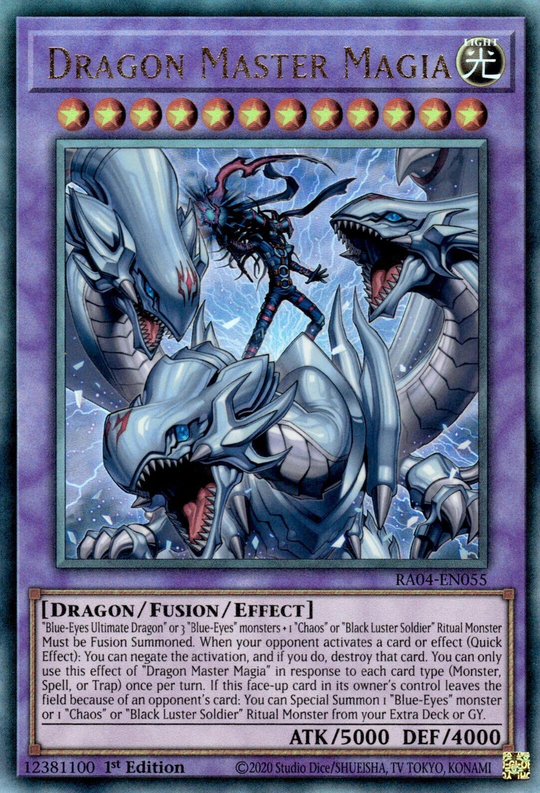 Dragon Master Magia [RA04-EN055] Prismatic Ultimate Rare | Card Merchant Takapuna