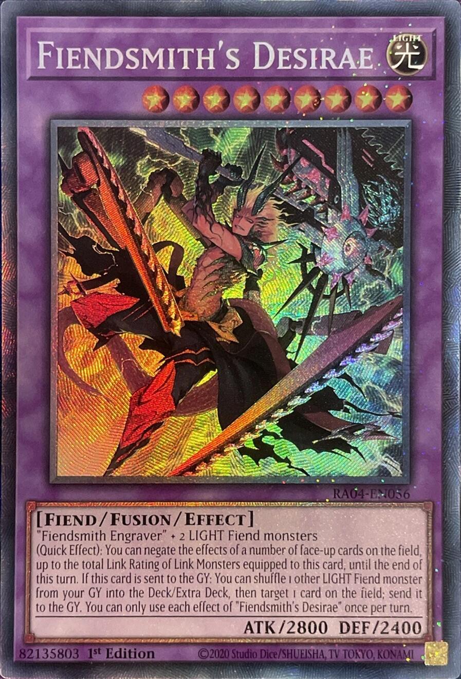 Fiendsmith's Desirae [RA04-EN056] Prismatic Collector's Rare | Card Merchant Takapuna