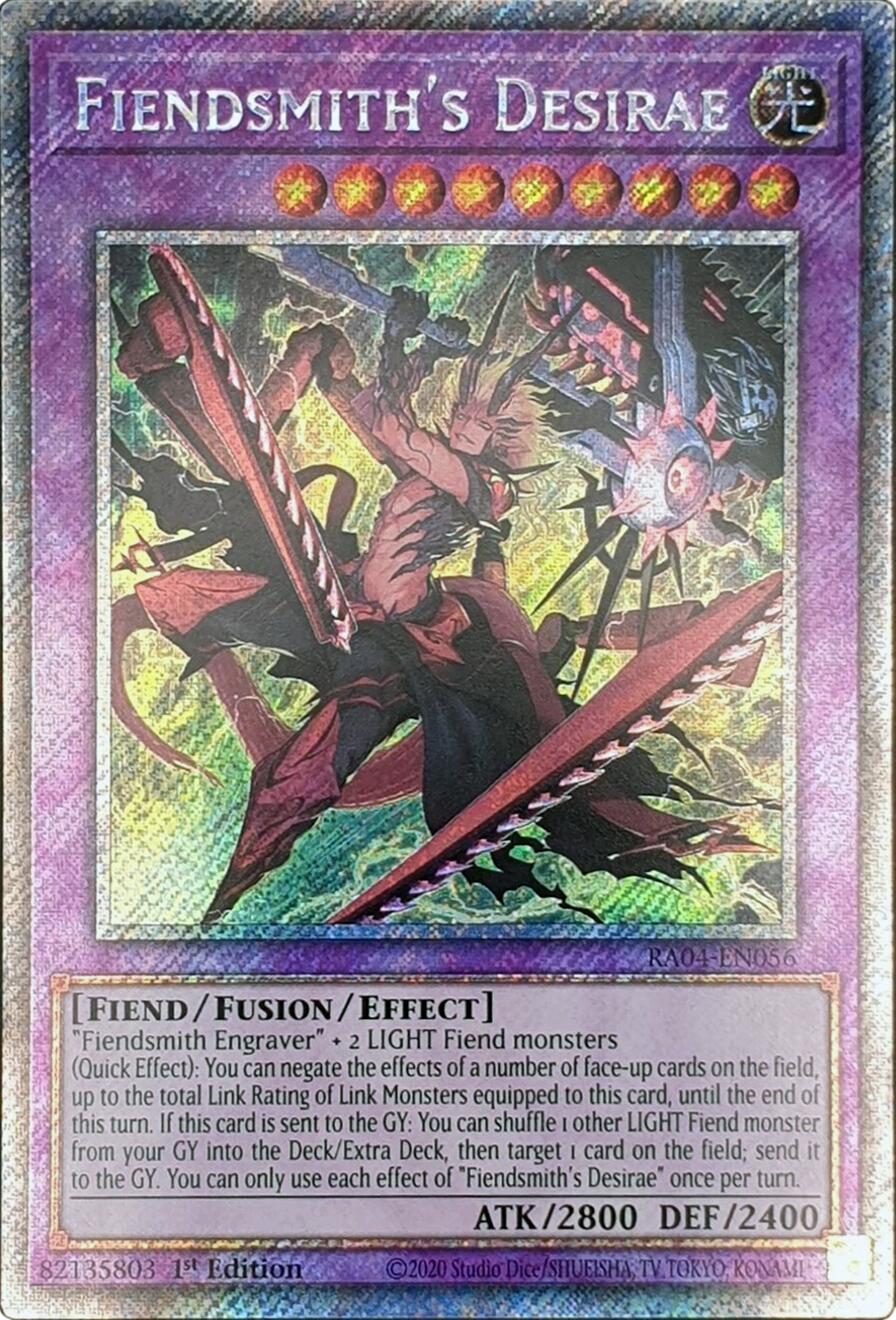 Fiendsmith's Desirae [RA04-EN056] Platinum Secret Rare | Card Merchant Takapuna