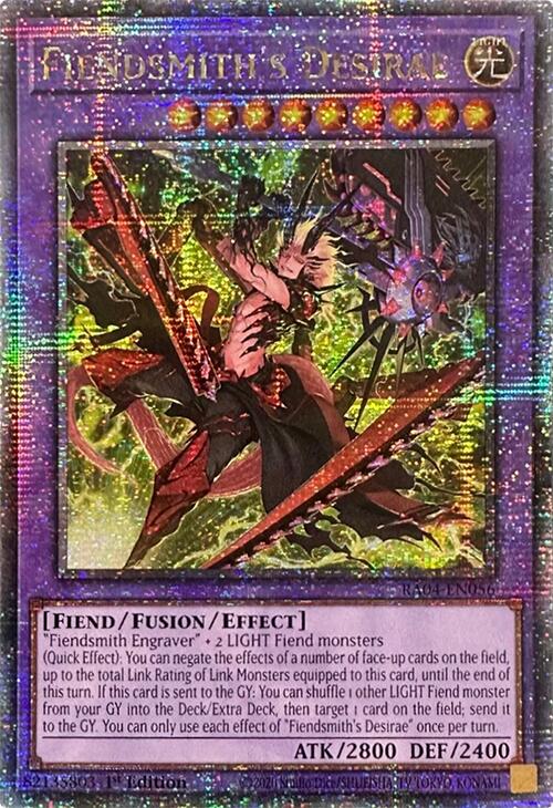 Fiendsmith's Desirae [RA04-EN056] Quarter Century Secret Rare | Card Merchant Takapuna