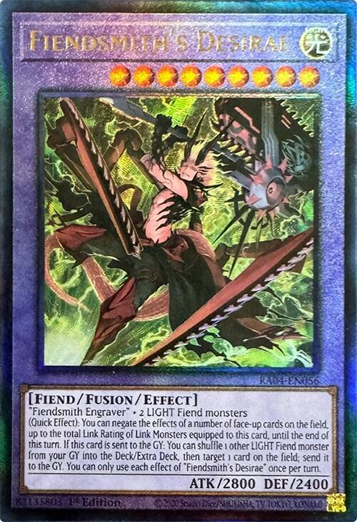 Fiendsmith's Desirae [RA04-EN056] Prismatic Ultimate Rare | Card Merchant Takapuna