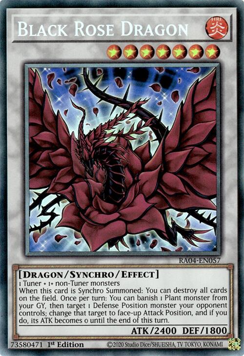 Black Rose Dragon [RA04-EN057] Prismatic Collector's Rare | Card Merchant Takapuna