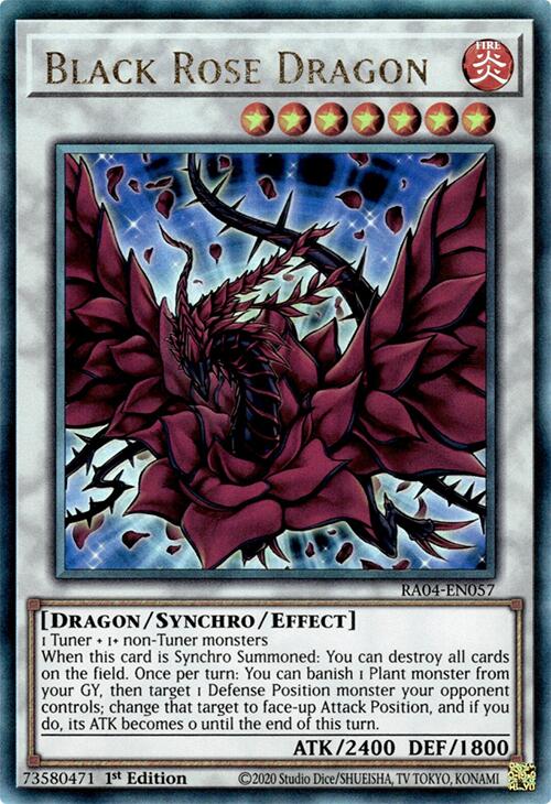 Black Rose Dragon [RA04-EN057] Prismatic Ultimate Rare | Card Merchant Takapuna