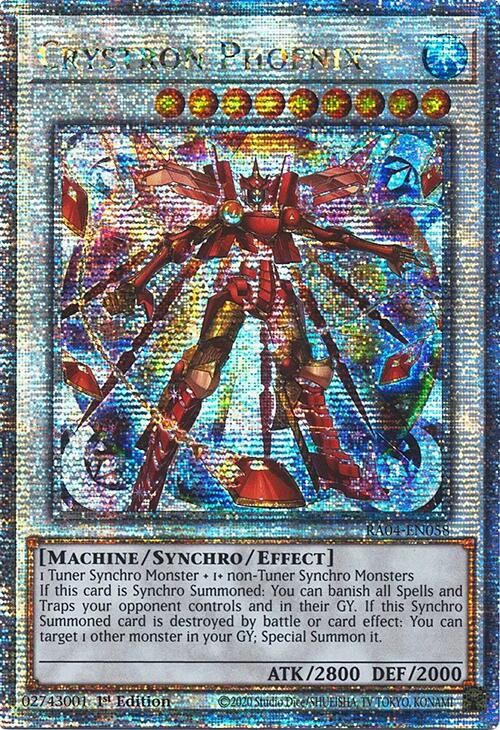 Crystron Phoenix [RA04-EN058] Quarter Century Secret Rare | Card Merchant Takapuna