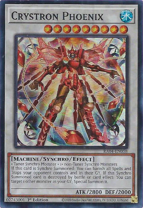Crystron Phoenix [RA04-EN058] Super Rare | Card Merchant Takapuna