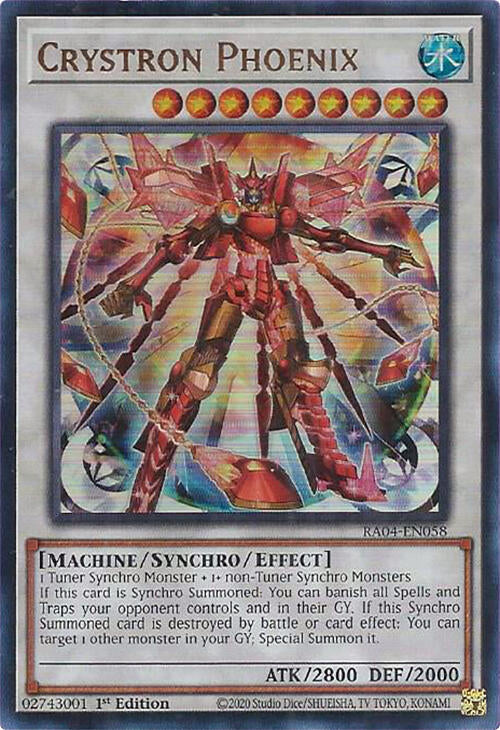 Crystron Phoenix [RA04-EN058] Ultra Rare | Card Merchant Takapuna