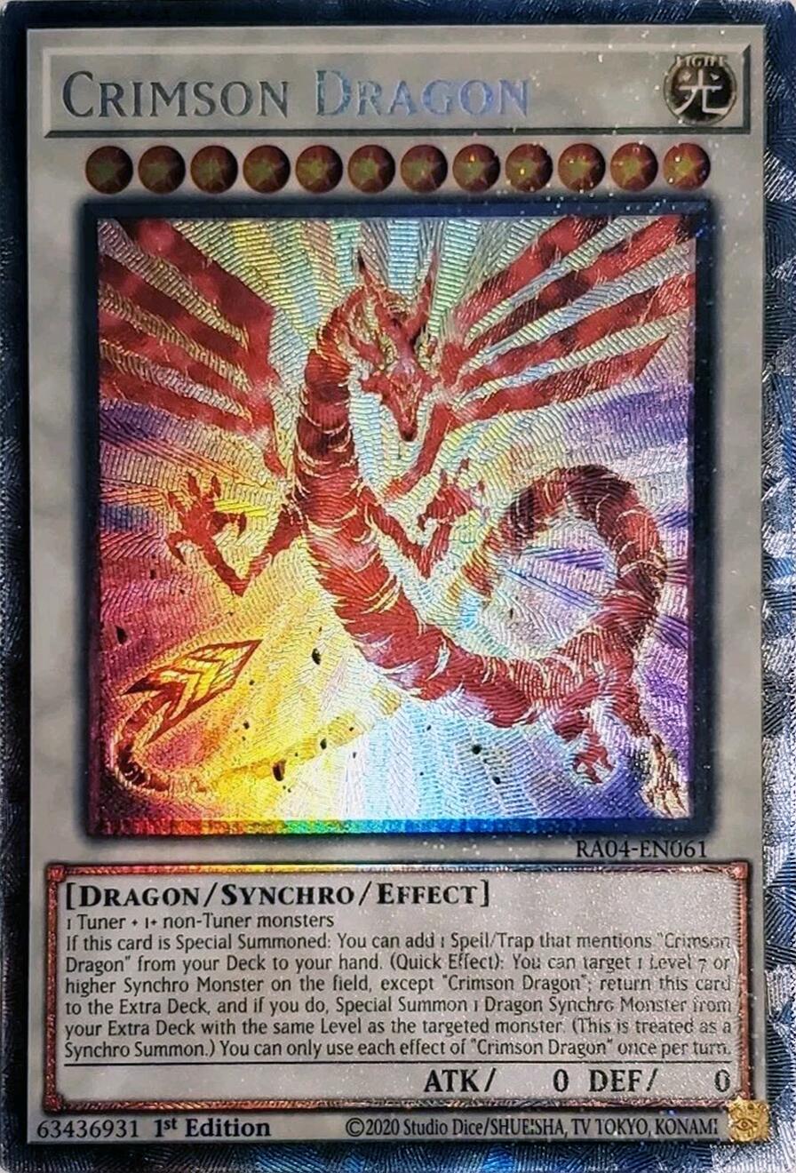 Crimson Dragon (card) [RA04-EN061] Prismatic Collector's Rare | Card Merchant Takapuna