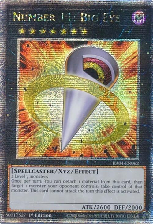 Number 11: Big Eye [RA04-EN062] Quarter Century Secret Rare | Card Merchant Takapuna