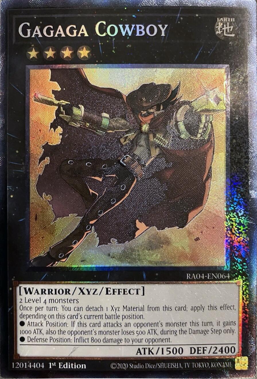 Gagaga Cowboy [RA04-EN064] Prismatic Collector's Rare | Card Merchant Takapuna