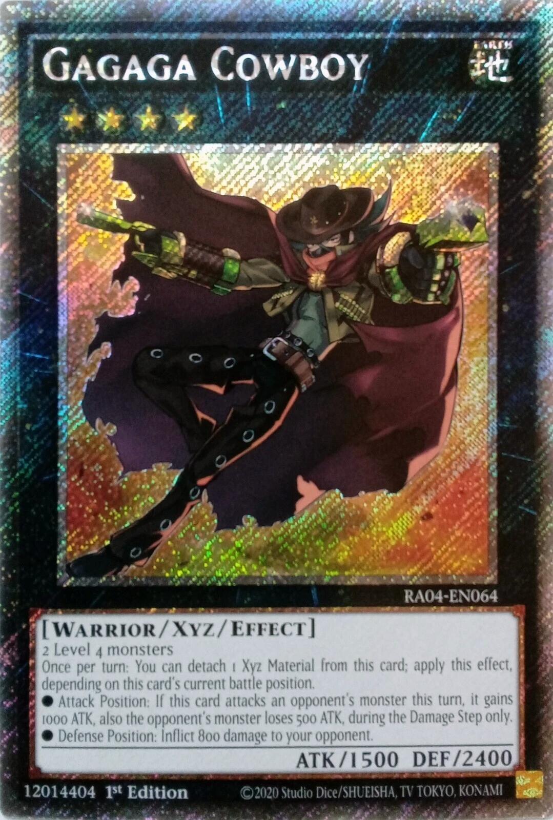 Gagaga Cowboy [RA04-EN064] Platinum Secret Rare | Card Merchant Takapuna