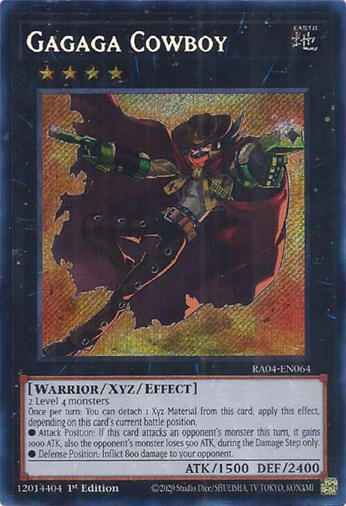 Gagaga Cowboy [RA04-EN064] Secret Rare | Card Merchant Takapuna