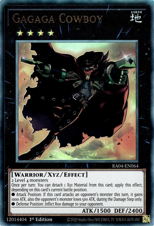 Gagaga Cowboy [RA04-EN064] Prismatic Ultimate Rare | Card Merchant Takapuna