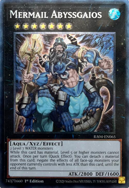Mermail Abyssgaios [RA04-EN065] Prismatic Collector's Rare | Card Merchant Takapuna