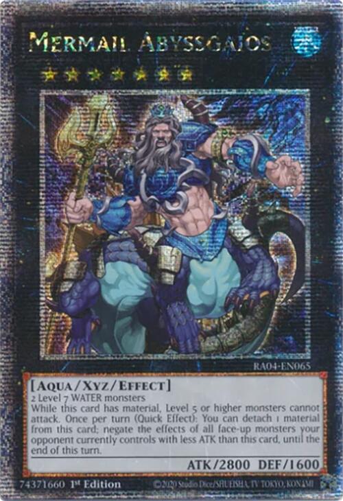 Mermail Abyssgaios [RA04-EN065] Quarter Century Secret Rare | Card Merchant Takapuna