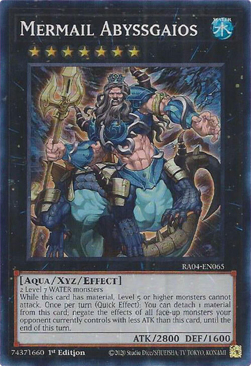Mermail Abyssgaios [RA04-EN065] Super Rare | Card Merchant Takapuna