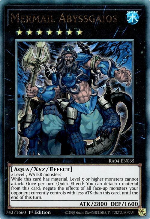 Mermail Abyssgaios [RA04-EN065] Prismatic Ultimate Rare | Card Merchant Takapuna