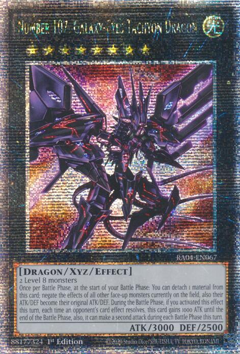 Number 107: Galaxy-Eyes Tachyon Dragon [RA04-EN067] Quarter Century Secret Rare | Card Merchant Takapuna