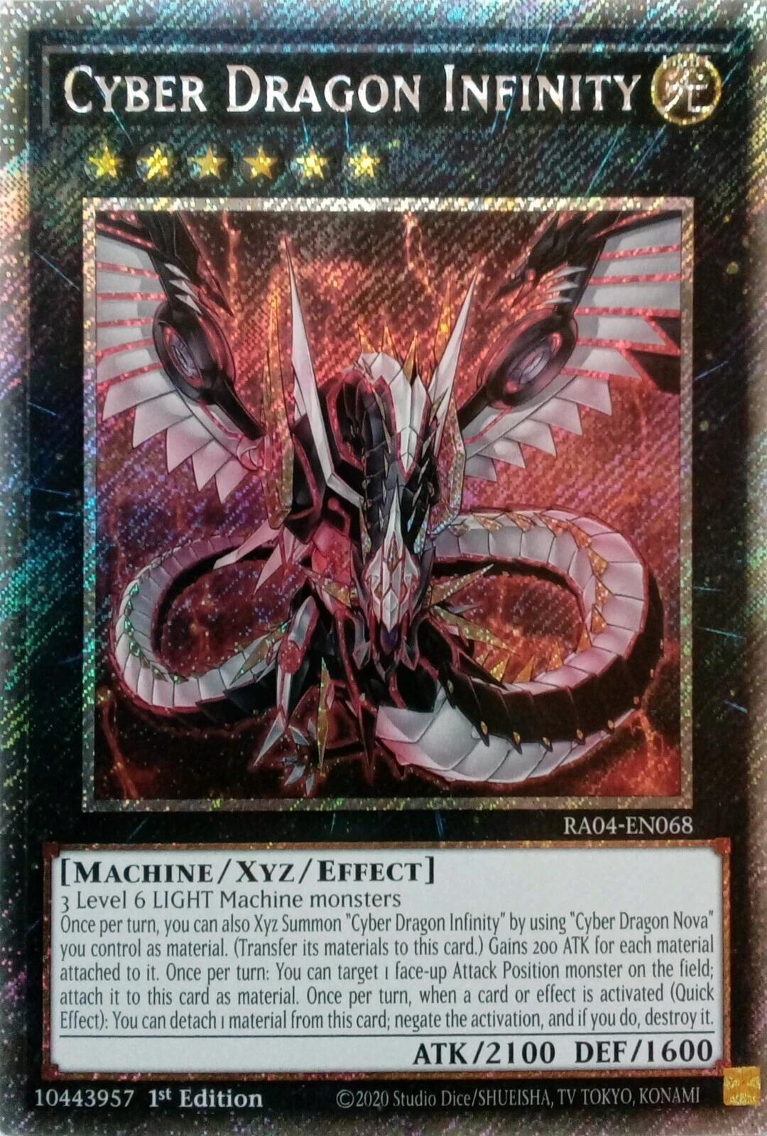 Cyber Dragon Infinity [RA04-EN068] Platinum Secret Rare | Card Merchant Takapuna