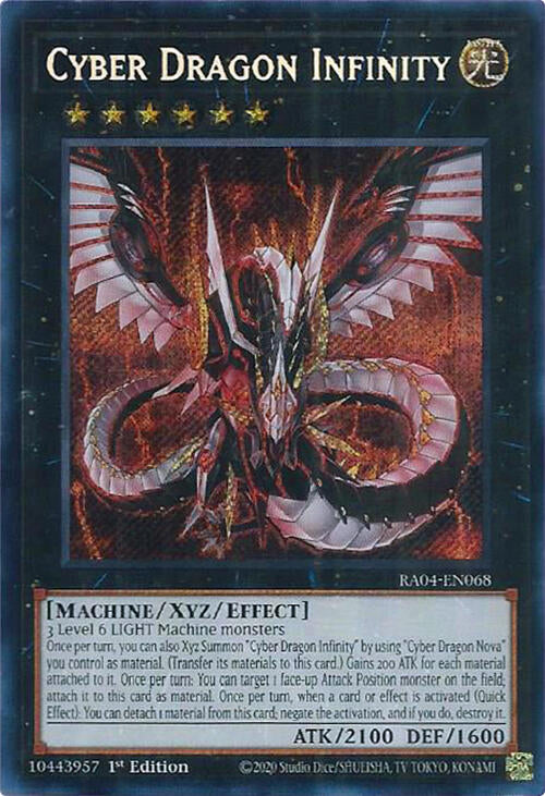Cyber Dragon Infinity [RA04-EN068] Secret Rare | Card Merchant Takapuna